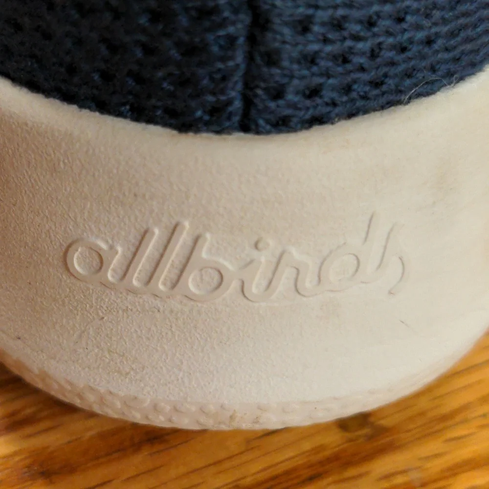 Allbirds Navy Tree Runner Sneakers Size 9 - Picture 7 of 12